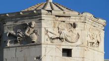 Tower of the Winds in the Roman Agora in Athens. Photos by Julie Skurdenis